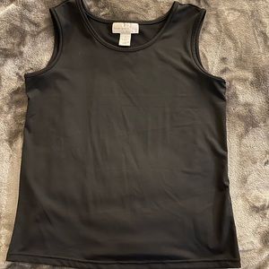 Susan Graver black tank tee